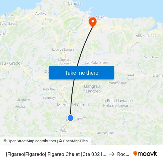 [Figareo|Figaredo]  Figareo Chalet [Cta 03212] to Roces map