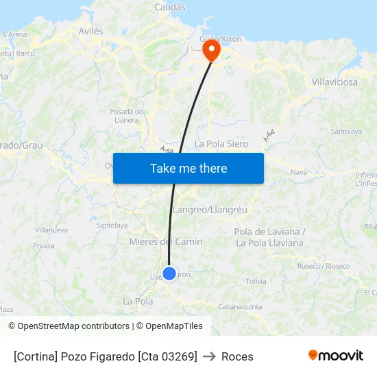 [Cortina]  Pozo Figaredo [Cta 03269] to Roces map