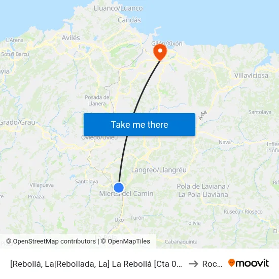 [Rebollá, La|Rebollada, La]  La Rebollá [Cta 03290] to Roces map