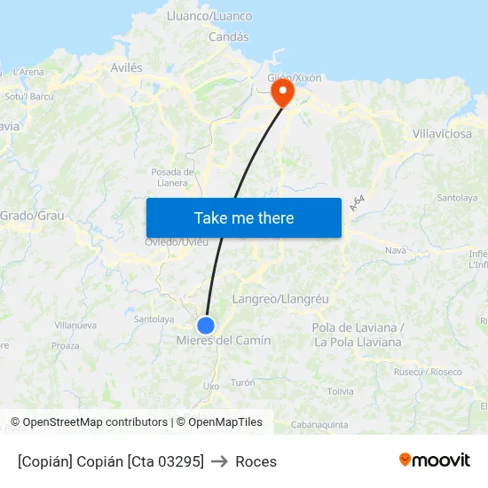 [Copián]  Copián [Cta 03295] to Roces map