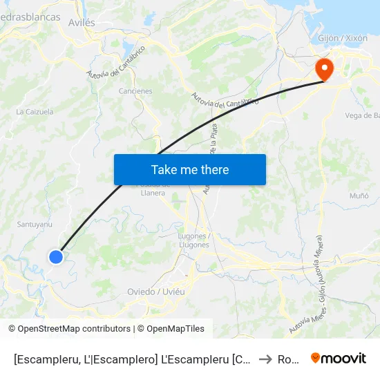 [Escampleru, L'|Escamplero]  L'Escampleru [Cta 04078] to Roces map
