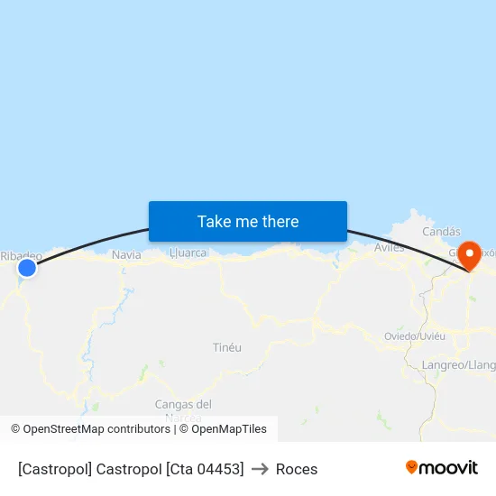 [Castropol]  Castropol [Cta 04453] to Roces map