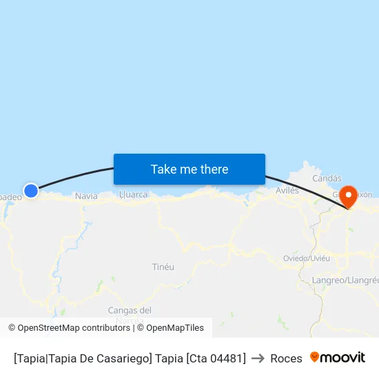 [Tapia|Tapia De Casariego]  Tapia [Cta 04481] to Roces map