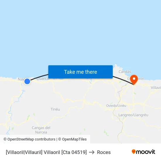 [Villaoril|Villauril]  Villaoril [Cta 04519] to Roces map