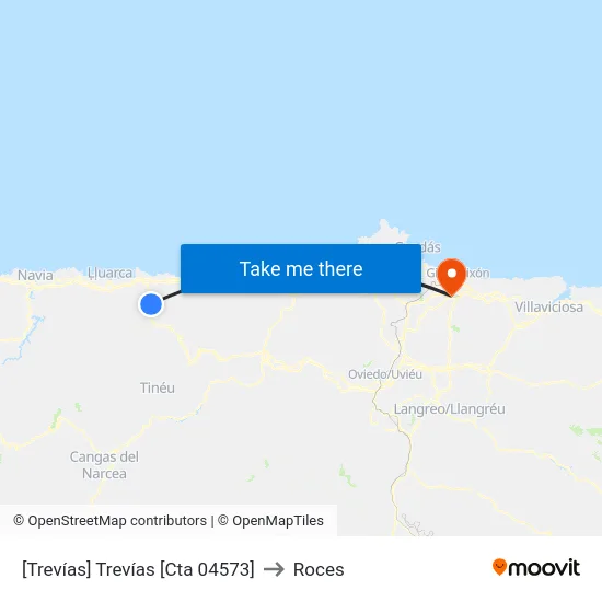 [Trevías]  Trevías [Cta 04573] to Roces map