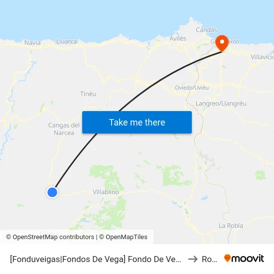 [Fonduveigas|Fondos De Vega]  Fondo De Vega [Cta 04981] to Roces map