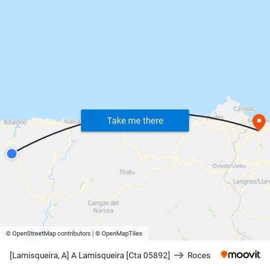 [Lamisqueira, A]  A Lamisqueira [Cta 05892] to Roces map