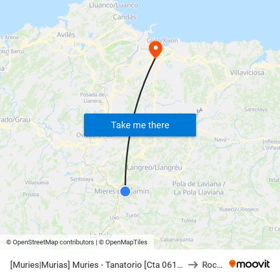 [Muries|Murias]  Muries - Tanatorio [Cta 06119] to Roces map