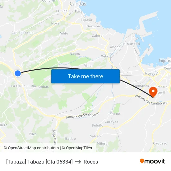 [Tabaza]  Tabaza [Cta 06334] to Roces map