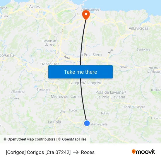 [Corigos]  Corigos [Cta 07242] to Roces map