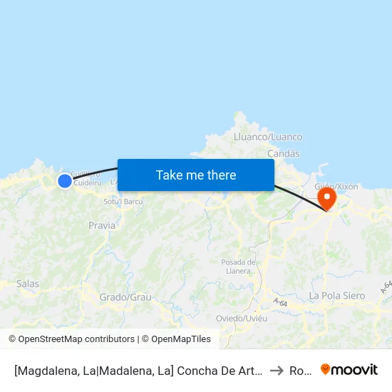 [Magdalena, La|Madalena, La]  Concha De Artedo [Cta 07333] to Roces map