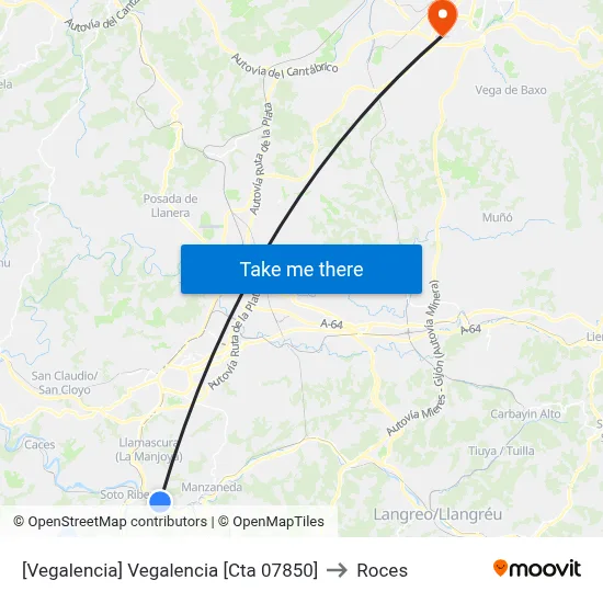 [Vegalencia]  Vegalencia [Cta 07850] to Roces map