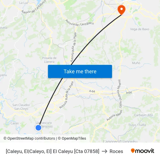 [Caleyu, El|Caleyo, El]  El Caleyu [Cta 07858] to Roces map