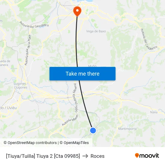 [Tiuya/Tuilla]  Tiuya 2 [Cta 09985] to Roces map