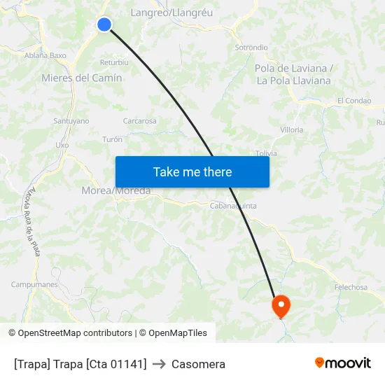 [Trapa]  Trapa [Cta 01141] to Casomera map
