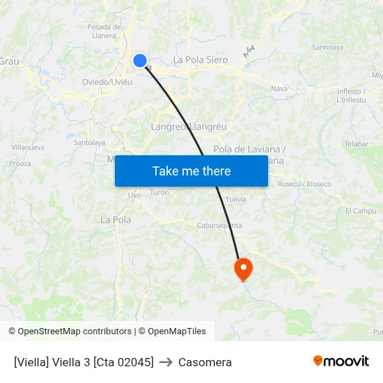 [Viella]  Viella 3 [Cta 02045] to Casomera map