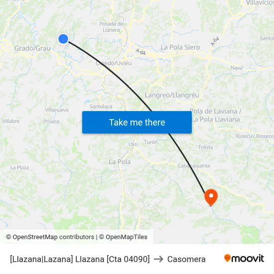 [Llazana|Lazana]  Llazana [Cta 04090] to Casomera map