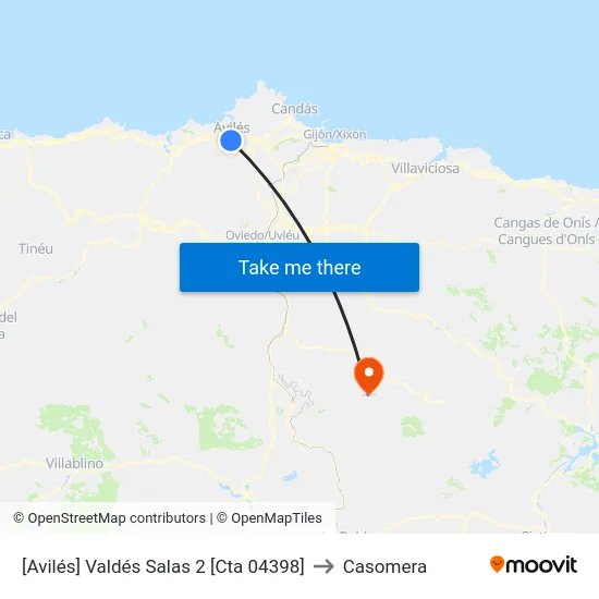 [Avilés]  Valdés Salas 2 [Cta 04398] to Casomera map