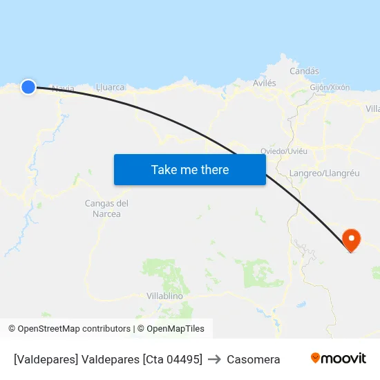 [Valdepares]  Valdepares [Cta 04495] to Casomera map