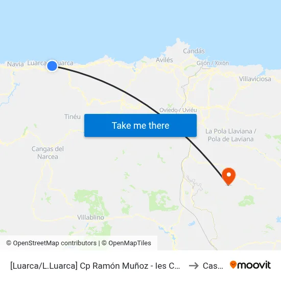 [Luarca/L.Luarca]  Cp Ramón Muñoz - Ies Carmen Y Severo Ochoa [Cta 08268] to Casomera map