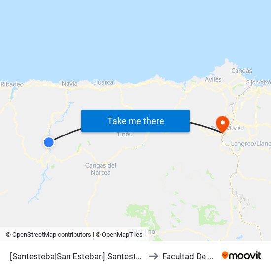 [Santesteba|San Esteban]  Santesteba [Cta 05840] to Facultad De Biología map