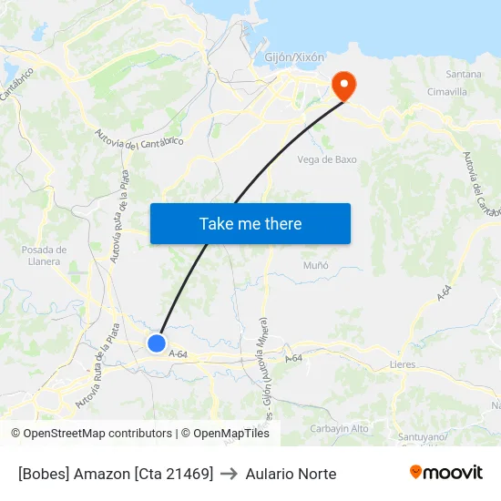 [Bobes]  Amazon [Cta 21469] to Aulario Norte map