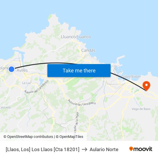 [Llaos, Los]  Los Llaos [Cta 18201] to Aulario Norte map