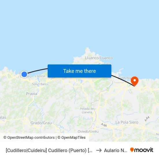 [Cudillero|Cuideiru]  Cudillero (Puerto) [Cta 20938] to Aulario Norte map