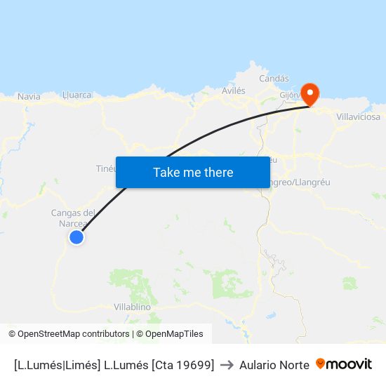 [L.Lumés|Limés]  L.Lumés [Cta 19699] to Aulario Norte map