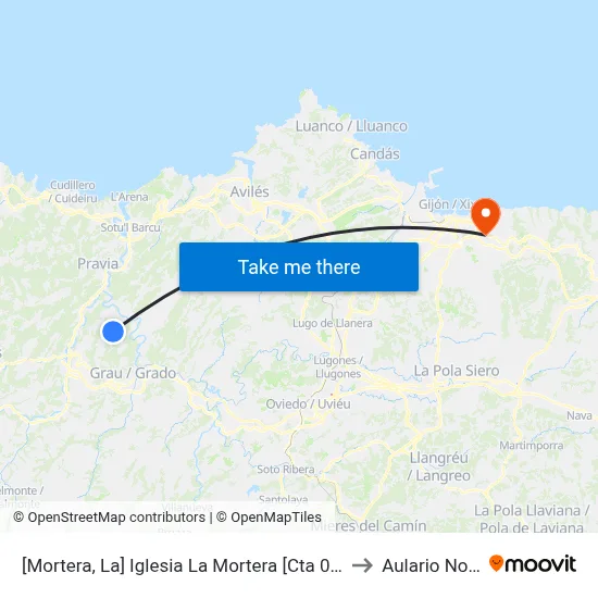 [Mortera, La]  Iglesia La Mortera [Cta 00026] to Aulario Norte map