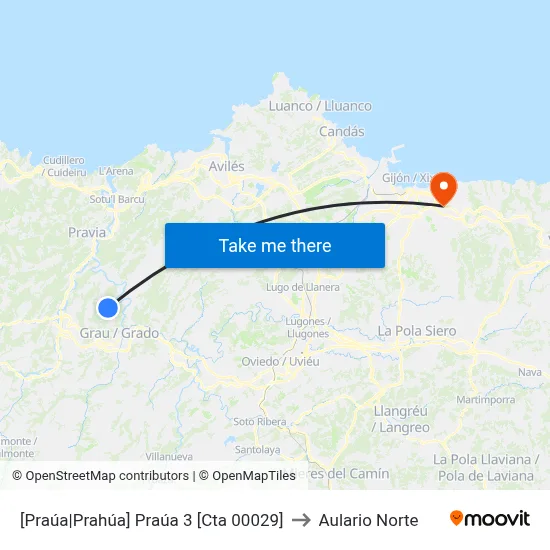 [Praúa|Prahúa]  Praúa 3 [Cta 00029] to Aulario Norte map