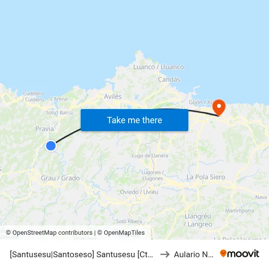 [Santusesu|Santoseso]  Santusesu [Cta 00039] to Aulario Norte map