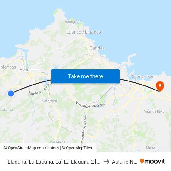 [Llaguna, La|Laguna, La]  La Llaguna 2 [Cta 00124] to Aulario Norte map