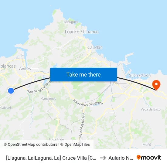 [Llaguna, La|Laguna, La]  Cruce Villa [Cta 00126] to Aulario Norte map