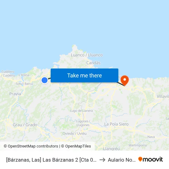 [Bárzanas, Las]  Las Bárzanas 2 [Cta 00198] to Aulario Norte map