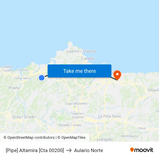 [Pipe]  Altamira [Cta 00200] to Aulario Norte map