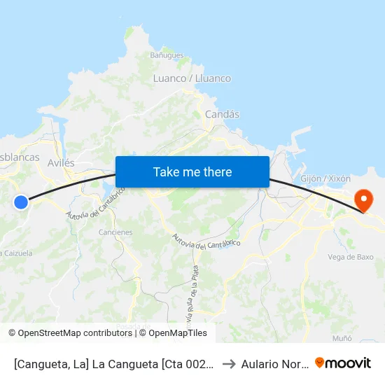 [Cangueta, La]  La Cangueta [Cta 00204] to Aulario Norte map