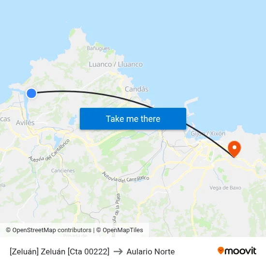[Zeluán]  Zeluán [Cta 00222] to Aulario Norte map