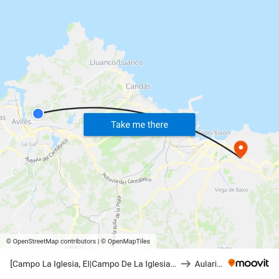 [Campo La Iglesia, El|Campo De La Iglesia]  El Campo La Iglesia [Cta 00265] to Aulario Norte map
