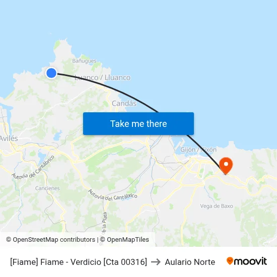 [Fiame]  Fiame - Verdicio [Cta 00316] to Aulario Norte map