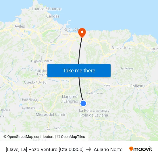 [Llave, La]  Pozo Venturo [Cta 00350] to Aulario Norte map