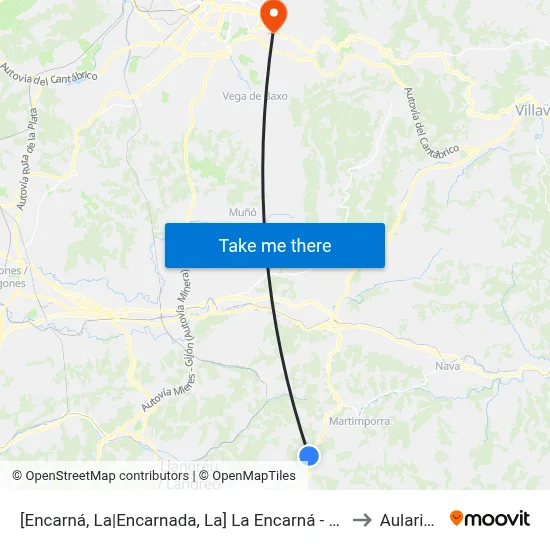 [Encarná, La|Encarnada, La]  La Encarná - Cruce La Llonga [Cta 00475] to Aulario Norte map