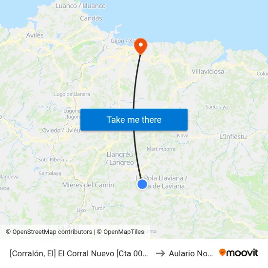 [Corralón, El]  El Corral Nuevo [Cta 00638] to Aulario Norte map