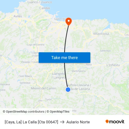 [Caya, La]  La Calla [Cta 00647] to Aulario Norte map
