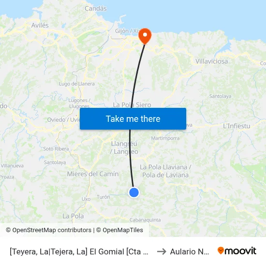 [Teyera, La|Tejera, La]  El Gomial [Cta 00663] to Aulario Norte map