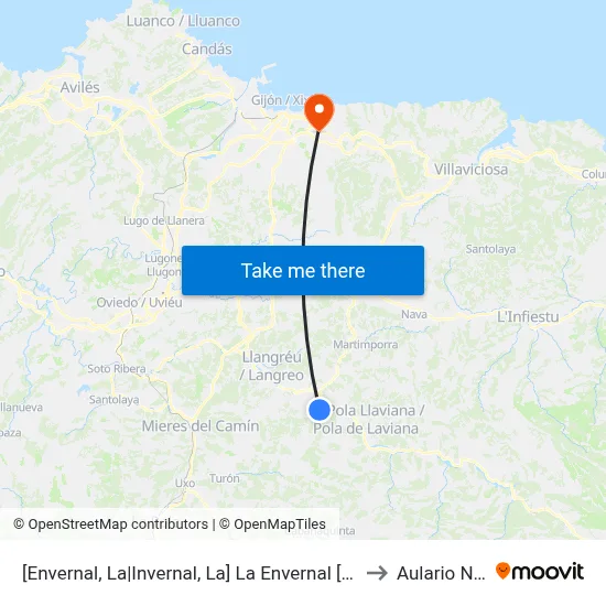[Envernal, La|Invernal, La]  La Envernal [Cta 00698] to Aulario Norte map