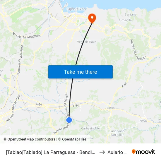 [Tablao|Tablado]  La Parraguesa - Bendición [Cta 00880] to Aulario Norte map