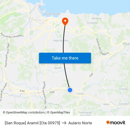 [San Roque]  Aramil [Cta 00975] to Aulario Norte map