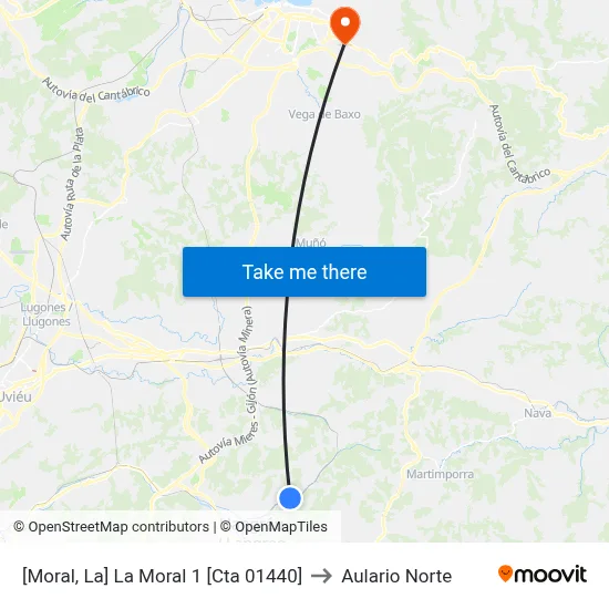 [Moral, La]  La Moral 1 [Cta 01440] to Aulario Norte map