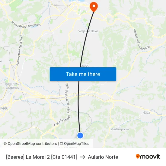 [Baeres]  La Moral 2 [Cta 01441] to Aulario Norte map